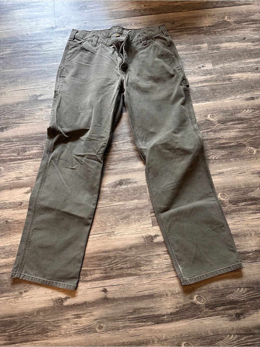Carhartt Olive/Tan Work Cargo Pants